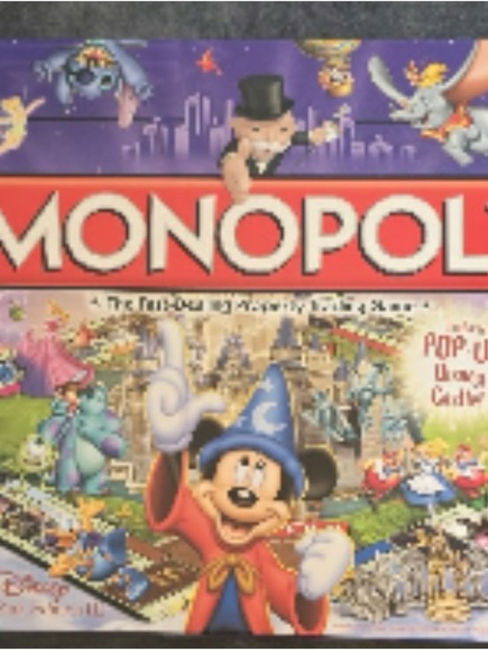 Disney Monopoly Sorcerer Theme Board Game - Purple/Red